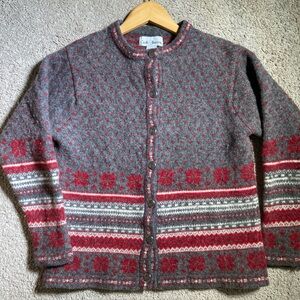 Croft & Barrow 100% Wool Nordic Cardigan Sweater – Women’s Medium